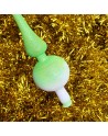 Czub Szpic 28cm dekorowany szklany choinkowy NEON brokatówka