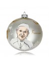 Bombka 12cm/1szt dekor z dedykacją imieniem LUX Papież Franciszek