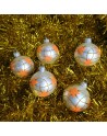 Bombki 6cm/5szt dekor szklane choinkowe ozdoby