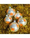 Bombki 6cm/5szt dekor szklane choinkowe ozdoby