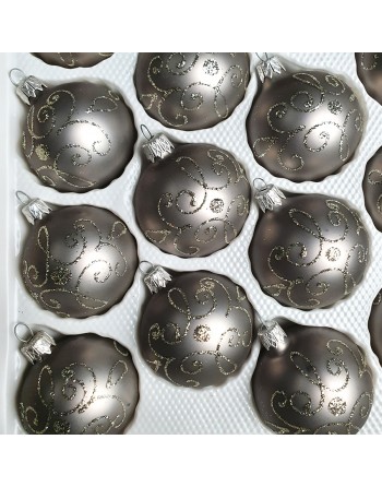 OUTLET Bombki 6cm/30szt dekor szklane choinkowe