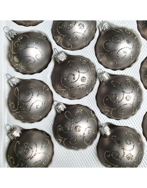 OUTLET Bombki 6cm/30szt dekor szklane choinkowe