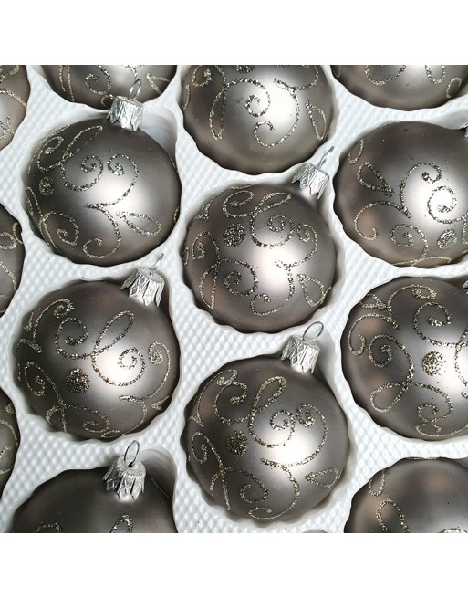 OUTLET Bombki 6cm/30szt dekor szklane choinkowe