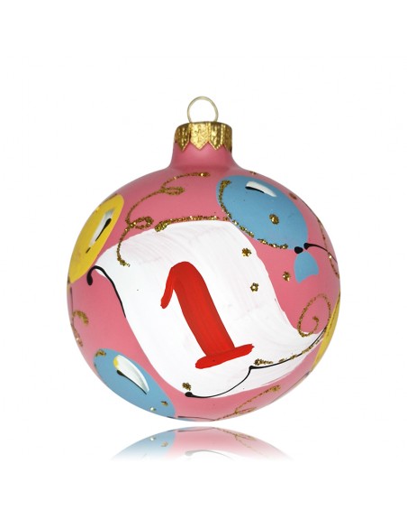 OUTLET Bombki 10cm/1szt dekor szklane choinkowe