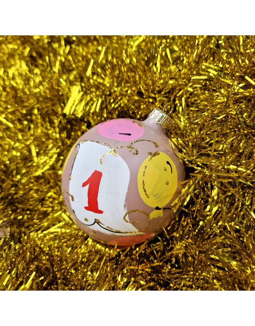 OUTLET Bombki 10cm/1szt dekor szklane choinkowe