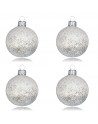 OUTLET Bombki 6cm/4szt dekor szklane choinkowe