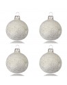 OUTLET Bombki 6cm/4szt dekor szklane choinkowe