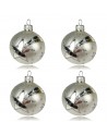 OUTLET Bombki 6cm/4szt dekor szklane choinkowe