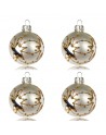 OUTLET Bombki 6cm/4szt dekor szklane choinkowe
