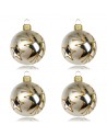 OUTLET Bombki 6cm/4szt dekor szklane choinkowe