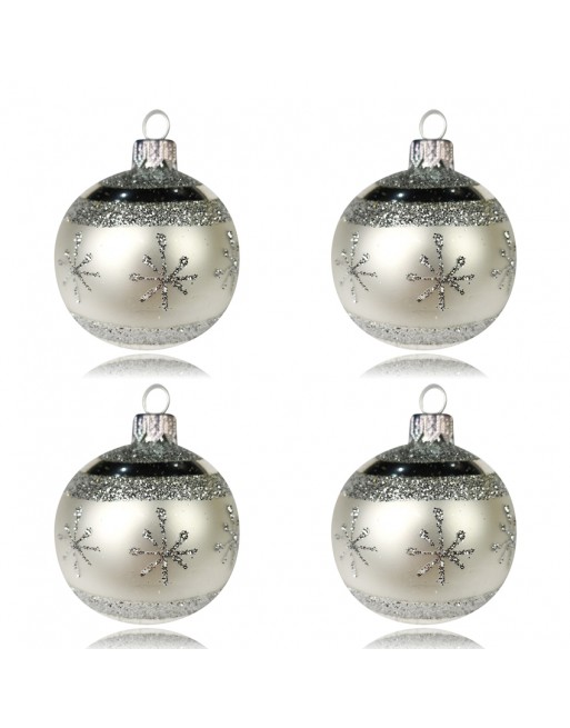 OUTLET Bombki 6cm/4szt dekor szklane choinkowe