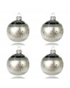 OUTLET Bombki 6cm/4szt dekor szklane choinkowe