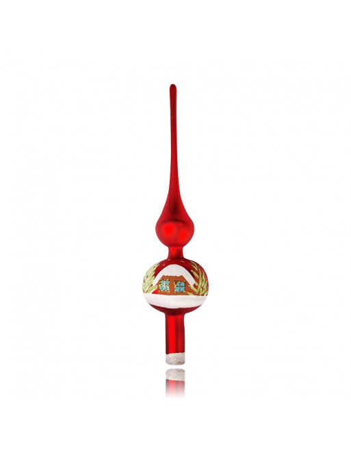 OUTLET Czub 28cm dekor szklane choinkowe