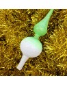Czub Szpic 28cm dekorowany szklany choinkowy NEON
