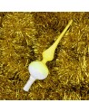 Czub Szpic 28cm dekorowany szklany choinkowy NEON brokatowe