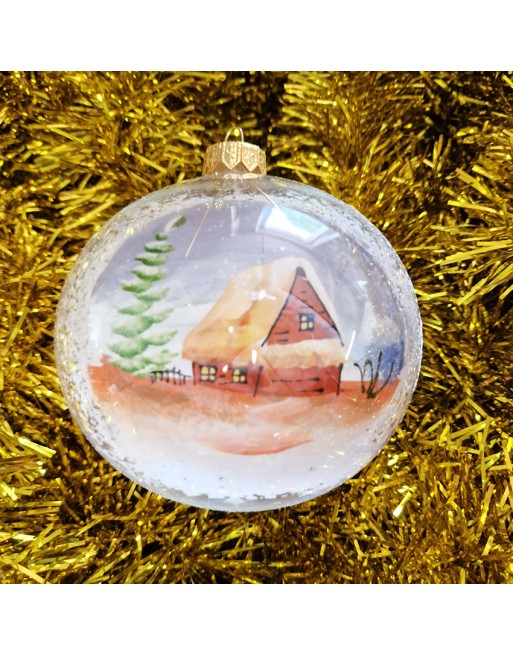 OUTLET Bombki 12cm/1szt dekor szklane choinkowe