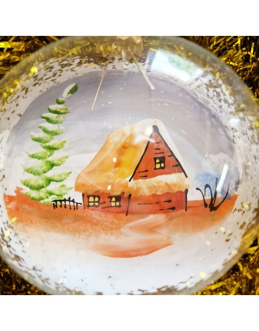 OUTLET Bombki 12cm/1szt dekor szklane choinkowe