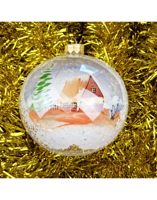 OUTLET Bombki 12cm/1szt dekor szklane choinkowe