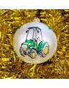 Bombka 10cm/1szt dekor z dedykacją imieniem LUX traktor