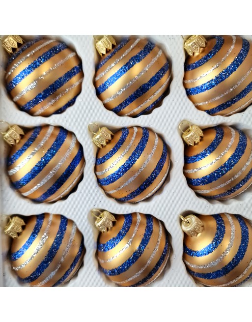 Bombki 6cm/12szt dekor szklane choinkowe ozdoby