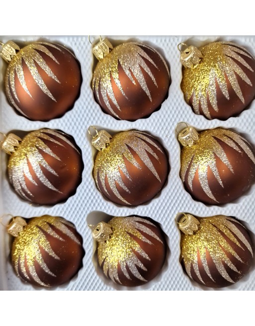 Bombki 6cm/12szt dekor szklane choinkowe ozdoby