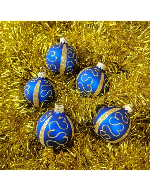 Bombki 6cm/5szt dekor szklane choinkowe ozdoby