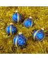 Bombki 6cm/5szt dekor szklane choinkowe ozdoby