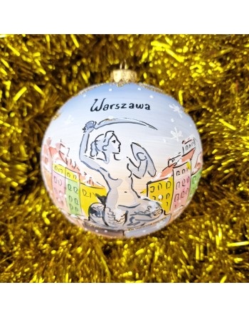 Bombka 12cm/1szt dekor z dedykacją imieniem LUX Warszawa