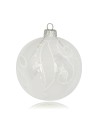 OUTLET Bombki 10cm/1szt dekor szklane choinkowe bombka przezroczysta brokat