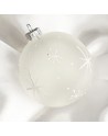 OUTLET Bombki 10cm/1szt dekor szklane choinkowe bombka przezroczysta brokat