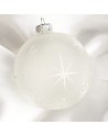 OUTLET Bombki 10cm/1szt dekor szklane choinkowe bombka przezroczysta brokat