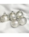 OUTLET Bombki 5cm/5szt dekor szklane choinkowe zestaw