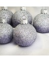 Bombki 5cm/5szt mix dekor szklane choinkowe zestaw cieniowane brokatowe
