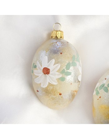 Zawieszka Jajo Jajko faberge szklane dekoracja na Wielkanoc 2 szt