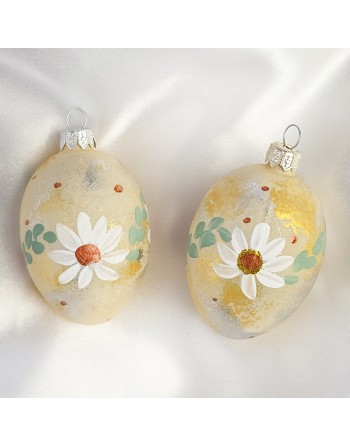 Zawieszka Jajo Jajko faberge szklane dekoracja na Wielkanoc 2 szt