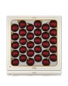 Bombki 6cm/30szt burgund mat szklane choinkowe