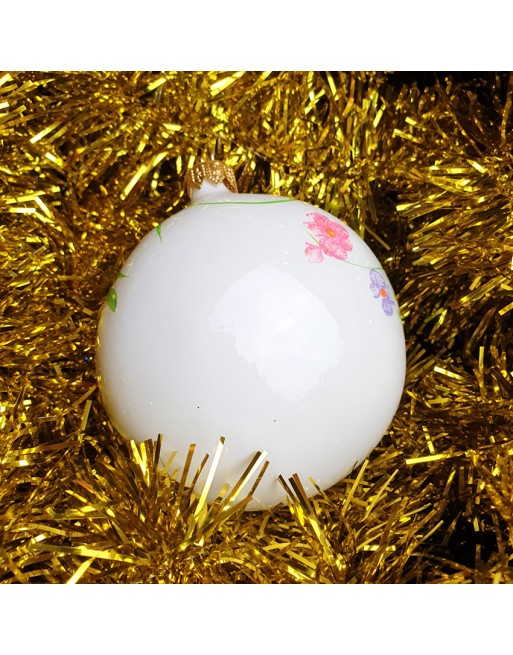 Bombka medalion 10 cm dekor dedykacja prezent napis