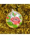 Bombka medalion 10 cm dekor dedykacja prezent napis