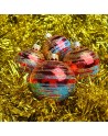 Bombki 6cm/4szt mix dekor szklane choinkowe zestaw