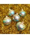 Bombki 6cm/5szt mix dekor szklane choinkowe zestaw