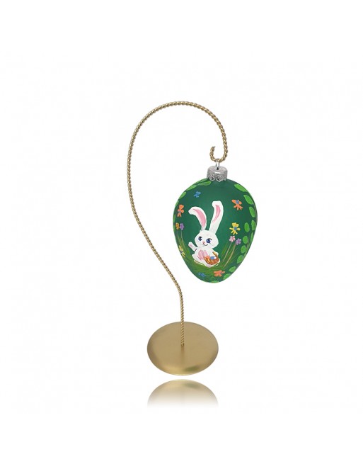 Stojak złoty do bombek, form, jajo Faberge