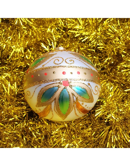 Bombka 12cm/1szt dekor pełen dookoła LUX duża